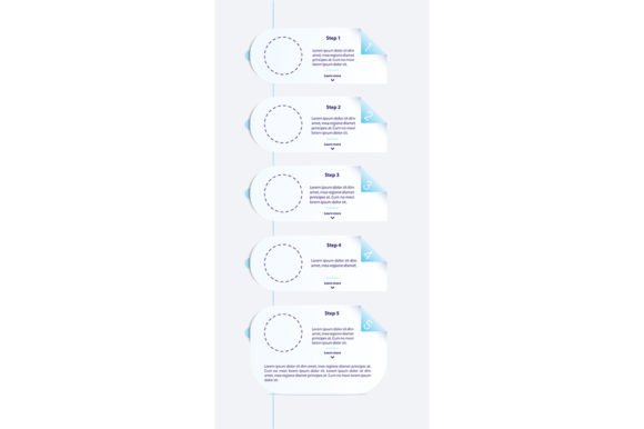 Blank Fold Vector Infographic Template