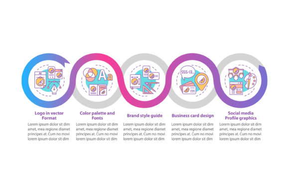 Branding Services Vector Infographic