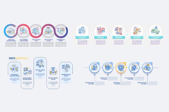 Corruption Prevention Infographics for Digital Publishing