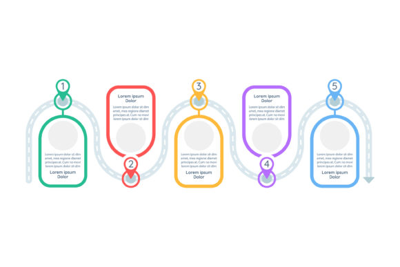 Decision Making Steps Vector Infographic