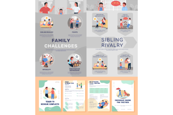 Family Challenges Nfographic: Graphics for Real-World Use