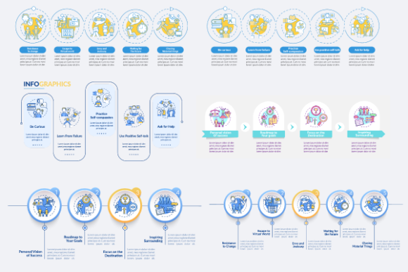 Happiness Mindset Infographic Bundle