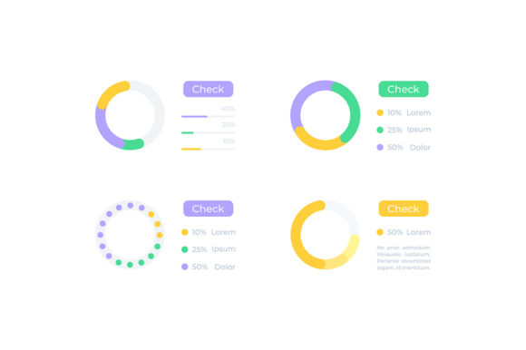 Info Analysis UI Elements Kit for Graphics and Infographics