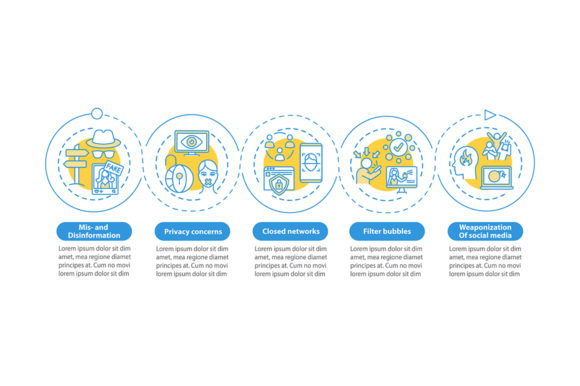 Journalism Challenges Vector Infographic