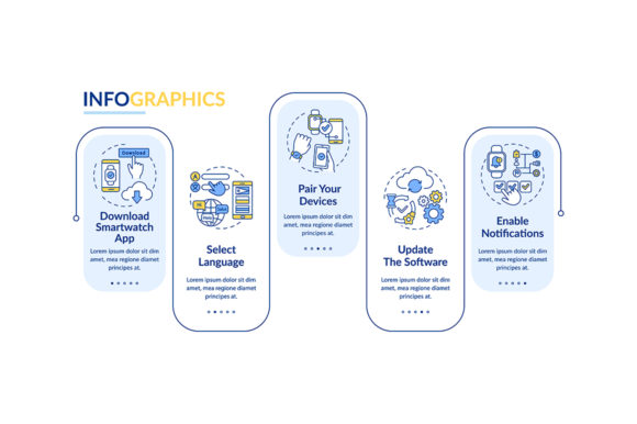 Smartwatch Installation Infographic: Graphics for Modern Design