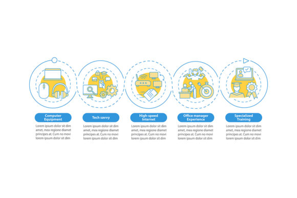 VA Requirements Vector Infographic Graphics